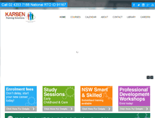 Tablet Screenshot of karbentraining.com.au